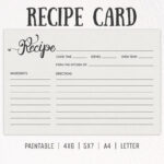 Free Cooking Recipe Card Template Rc2 – Creativetacos With Regard To 4X6 Photo Card Template Free
