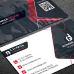 Free Corporate Business Card Photoshop Template For Free Bussiness Card Template