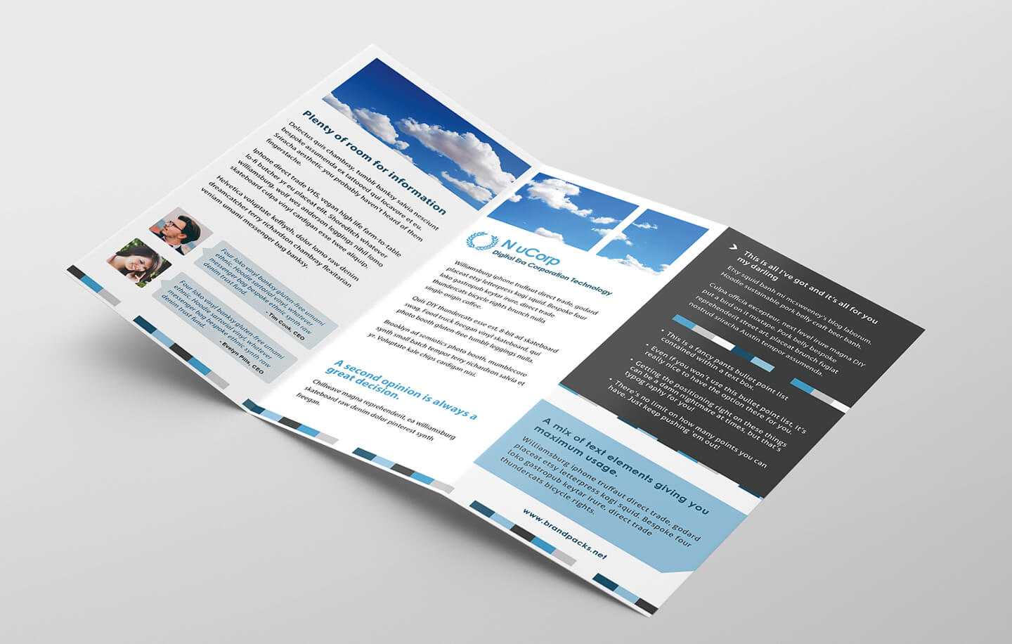 Free Corporate Trifold Brochure Template In Psd, Ai & Vector With Regard To Fancy Brochure Templates