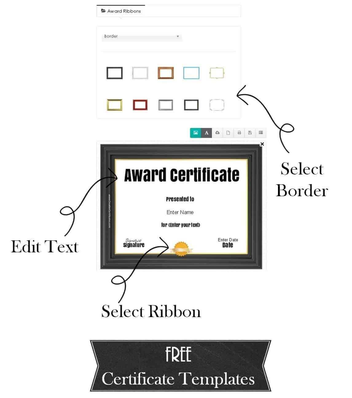 Free Custom Certificate Templates | Instant Download Inside Superlative Certificate Template