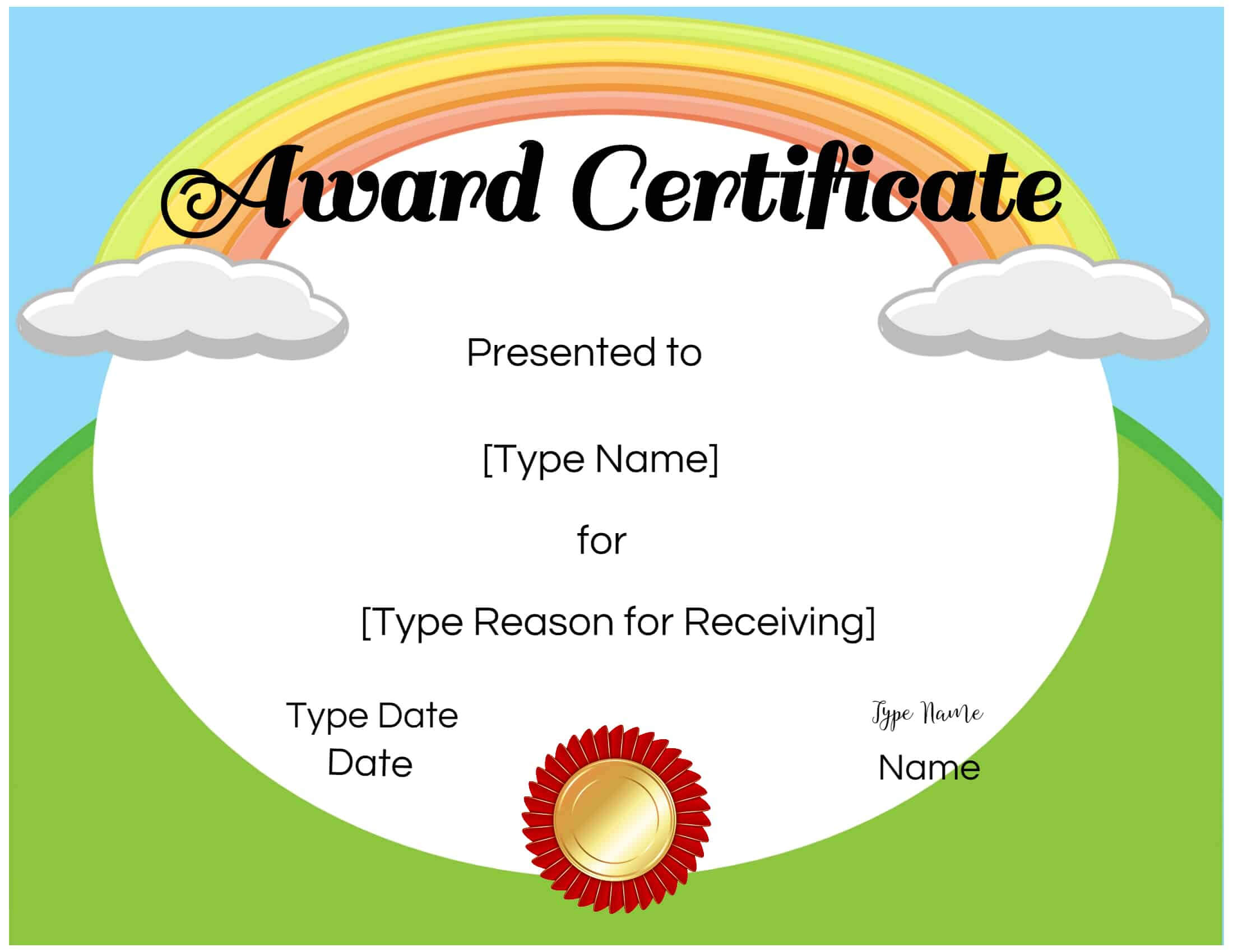 Free Custom Certificates For Kids | Customize Online & Print With Children's Certificate Template