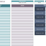 Free Daily Schedule Templates For Excel – Smartsheet Intended For Employee Daily Report Template