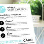 Free Design Template: Connection Card – Churchly Intended For Decision Card Template
