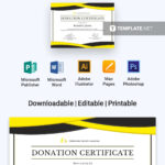 Free Donation Certificate | Certificate Templates & Designs Pertaining To Donation Certificate Template