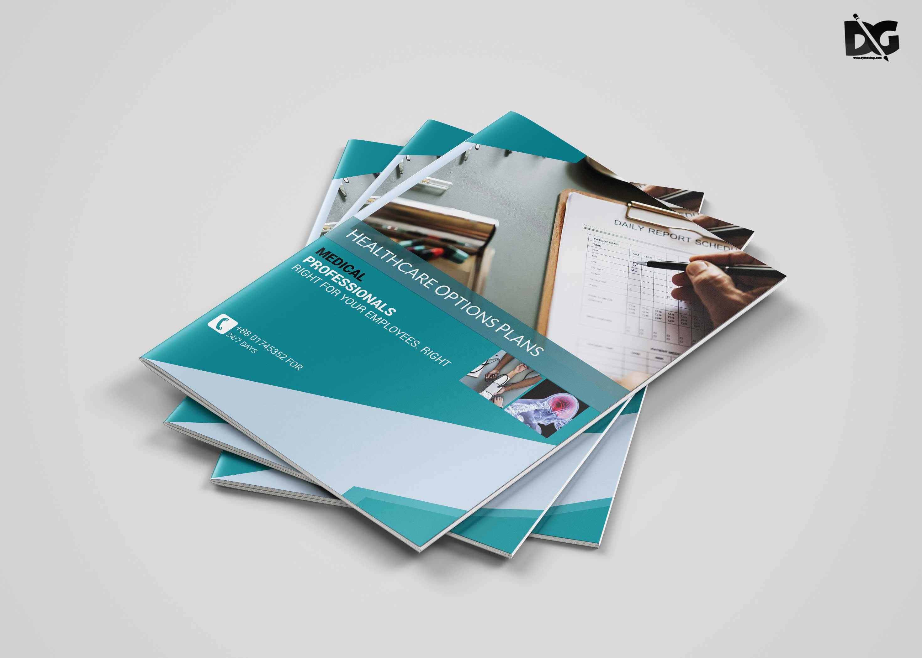 Free Download Health Care A4 Brochure Template | Free Psd Mockup Throughout Healthcare Brochure Templates Free Download