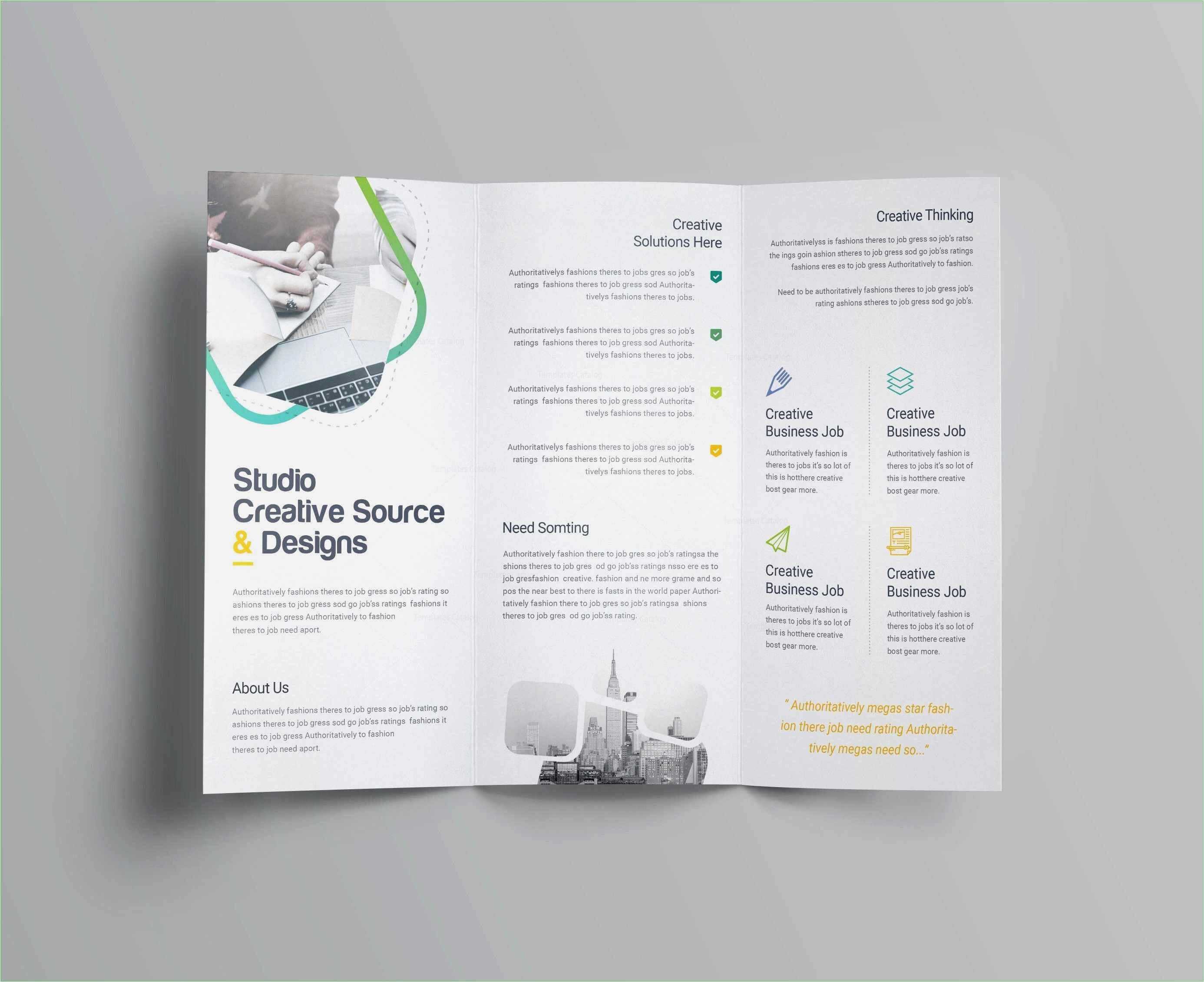 Free Download Powerpoint Tri Fold Brochure Template ¢Ë†å Regarding Z Fold Brochure Template Indesign