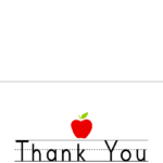 Free Download: Teacher Appreciation Week May 3 7 – Dimple Prints With Thank You Card For Teacher Template