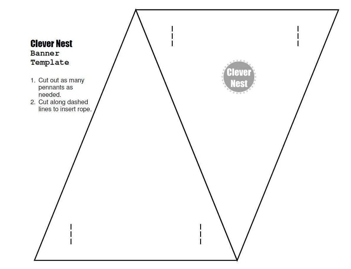 Free Downloadable Bunting Template. Yer Welcome :) | Free In Homemade Banner Template