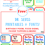 Free Dr. Seuss Printables & Fonts! Intended For Dr Seuss Birthday Card Template