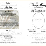 Free Editable Funeral Program Template | Template Business With Regard To Memorial Brochure Template