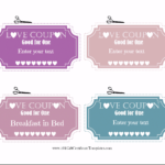 Free Editable Love Coupons For Him Or Her Throughout Love Coupon Template For Word