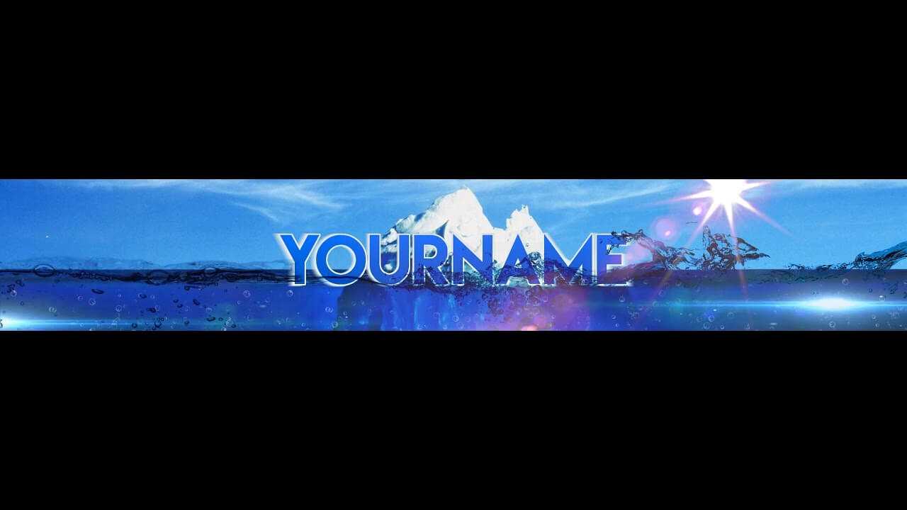 Free, Epic Youtube Banner / Channel Art Template – [Gimp And Photoshop] +  Download [Iceberg Style] Throughout Gimp Youtube Banner Template