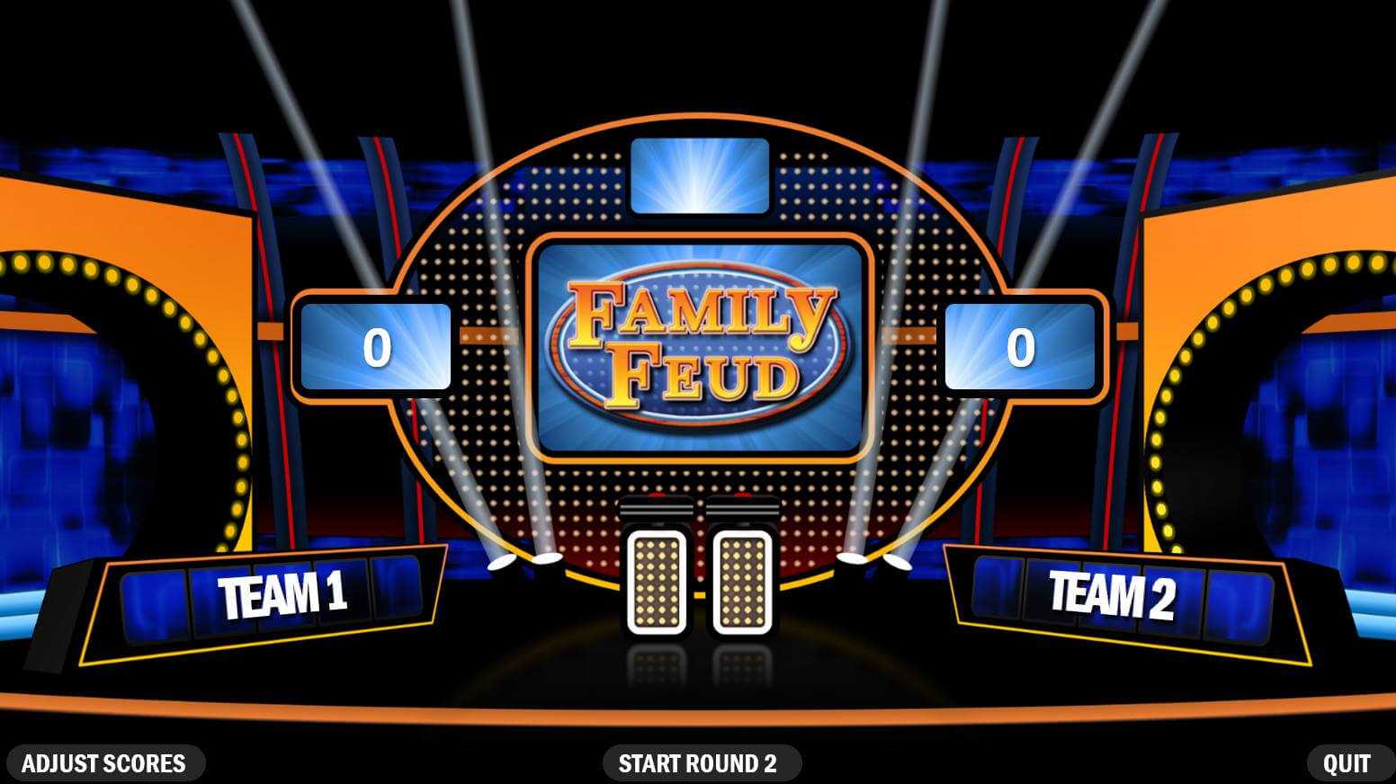 Free Family Feud Powerpoint Templates For Teachers Throughout Family Feud Powerpoint Template With Sound