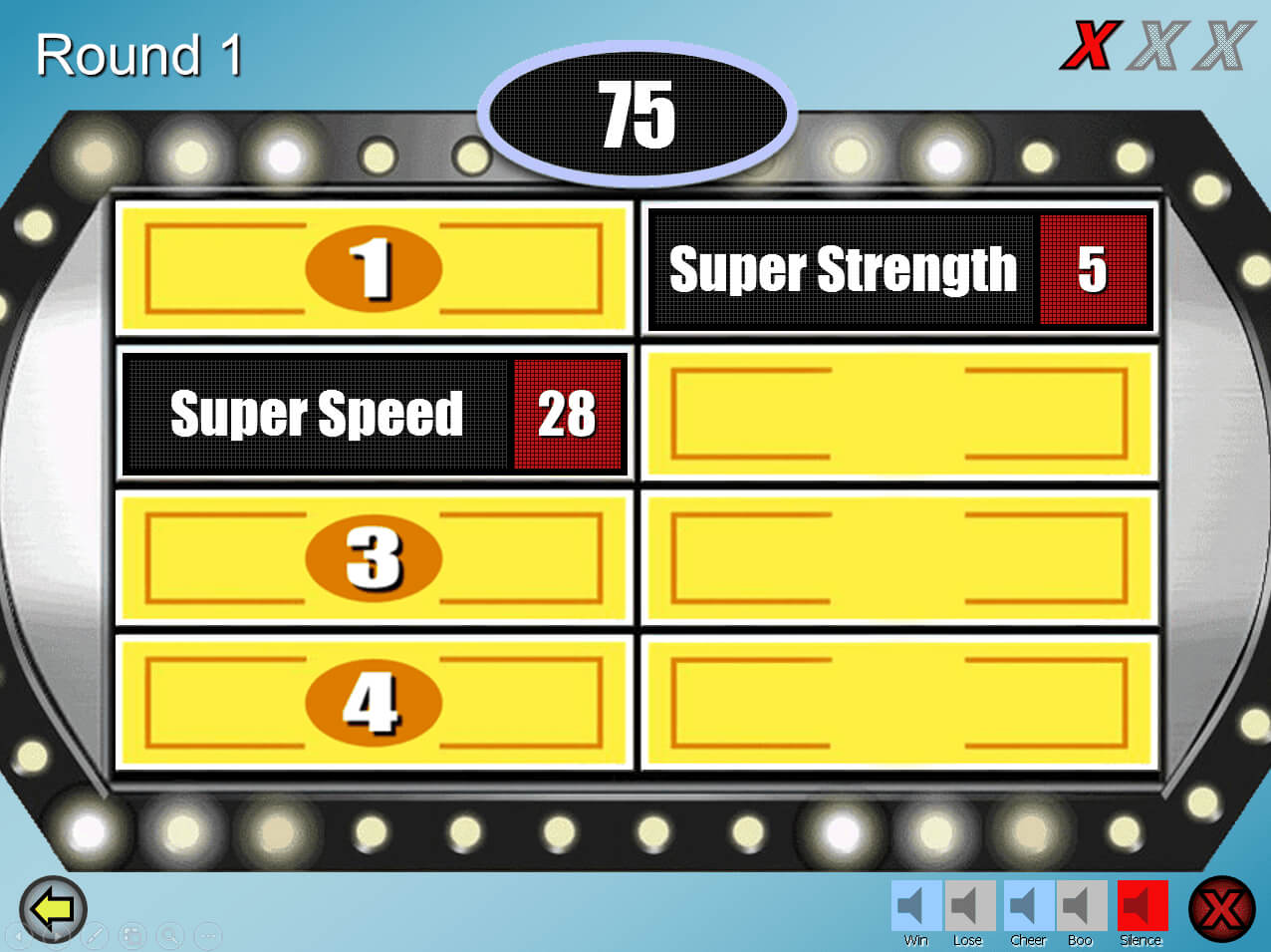 Free Family Feud Powerpoint Templates For Teachers With Regard To Quiz Show Template Powerpoint