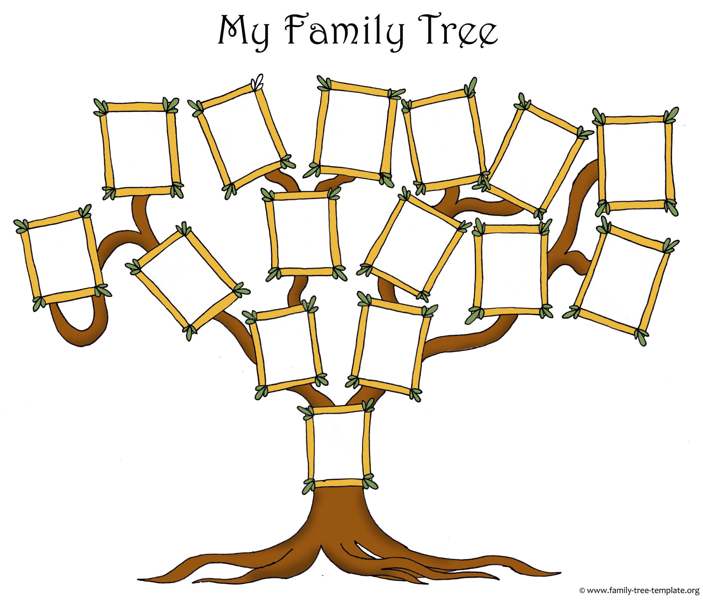 Free Family Tree Template Designs For Making Ancestry Charts Inside Fill In The Blank Family Tree Template