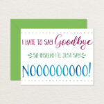 Free Farewell Card Template – Top Image Gallery Site Regarding Farewell Card Template Word