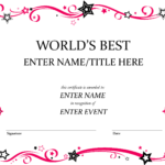 Free Funny Award Certificates Templates | Worlds Best Custom within Free Funny Certificate Templates For Word