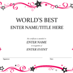 Free Funny Award Certificates Templates | Worlds Best Custom Within Free Funny Certificate Templates For Word