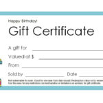 Free Gift Certificate Templates You Can Customize pertaining to Homemade Gift Certificate Template