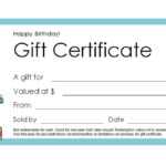 Free Gift Certificate Templates You Can Customize With Present Certificate Templates