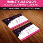 Free Hair Stylist Salon Business Card Template Psd | Free Pertaining To Hair Salon Business Card Template