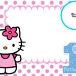 Free Hello Kitty 1St Birthday Invitation Template | Hello Regarding Hello Kitty Birthday Card Template Free