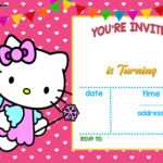 Free Hello Kitty Invitation | Free Printable Birthday Intended For Hello Kitty Birthday Card Template Free