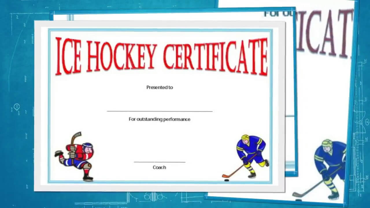 Free Hockey Certificate Templates For Download Pertaining To Hockey Certificate Templates