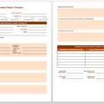 Free Incident Report Templates & Forms | Smartsheet For Construction Accident Report Template