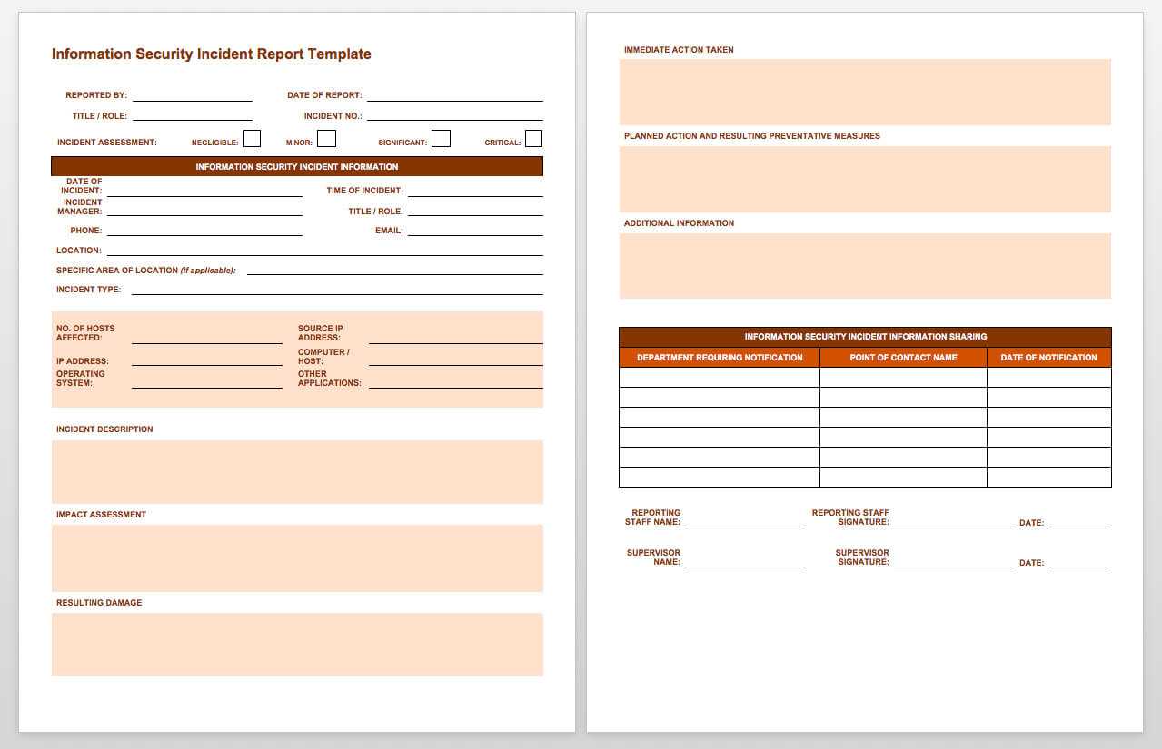 Free Incident Report Templates & Forms | Smartsheet For Health And Safety Incident Report Form Template