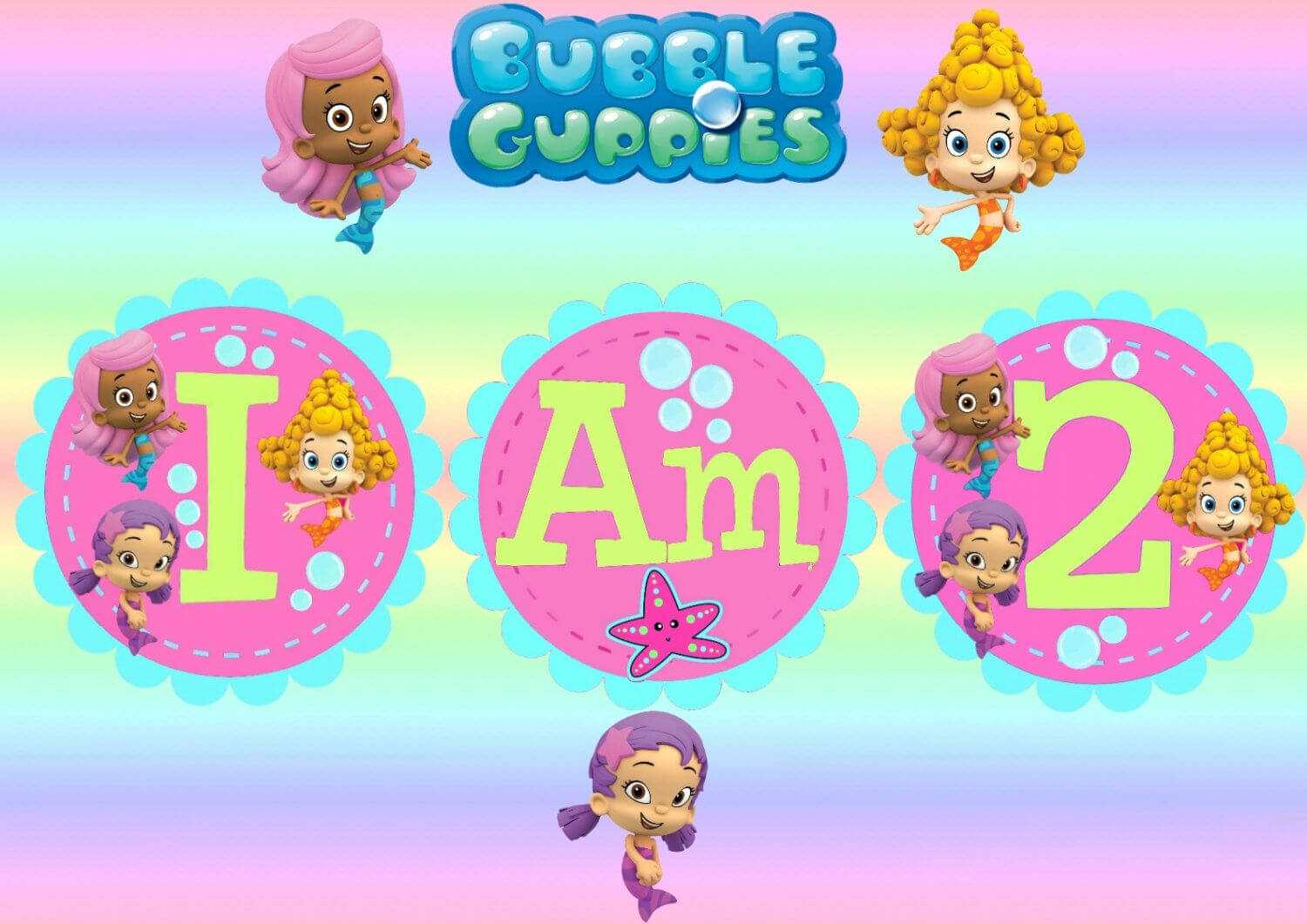 Free Invitations Template Bubble Guppies Invitations With Bubble Guppies Birthday Banner Template