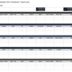 Free Itinerary Templates | Smartsheet within Blank Trip Itinerary Template