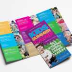 Free Kid's Camp Flyer & Brochure Template In Psd, Ai With Regard To Summer Camp Brochure Template Free Download