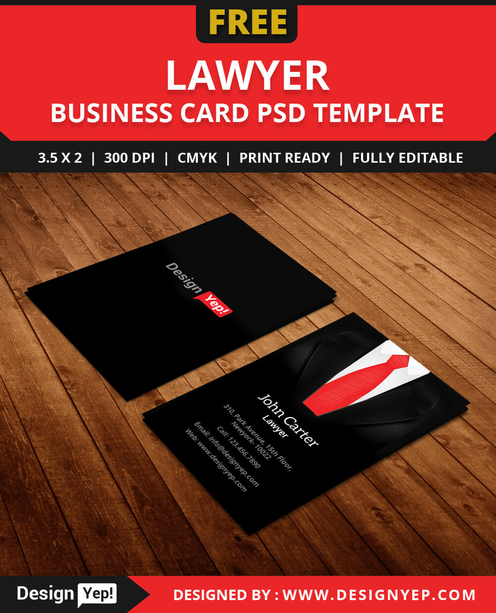 Free Lawyer Business Card Template Psd – Designyep With Calling Card Free Template