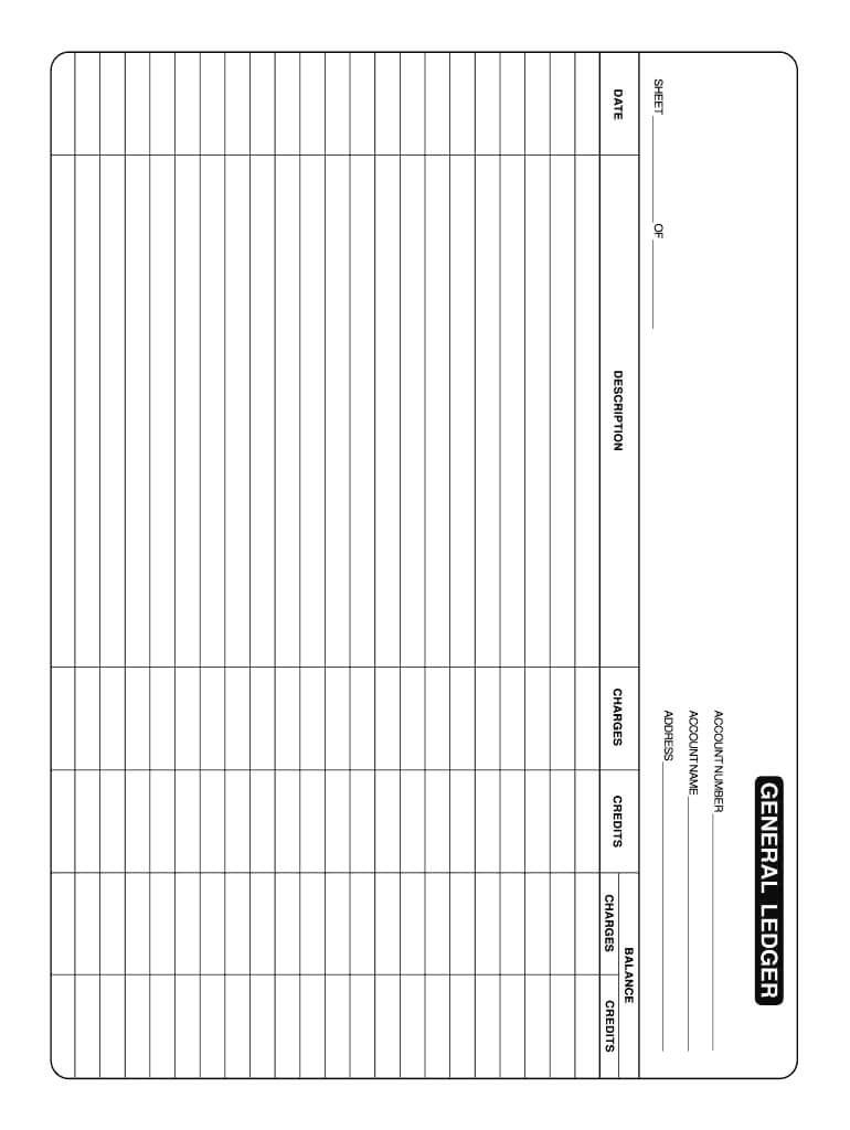 Free Ledger Printable – Fill Online, Printable, Fillable In Blank Ledger Template