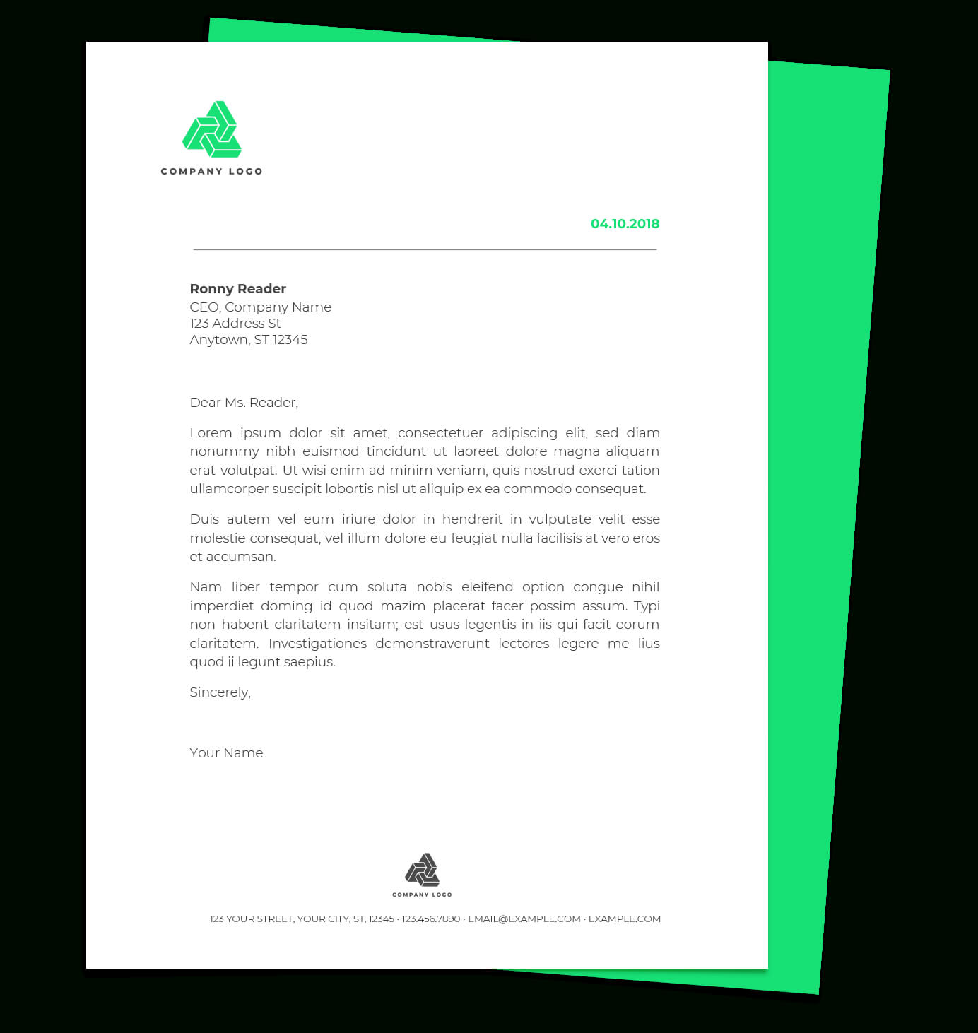 Free Letterhead Templates For Google Docs And Word Pertaining To Free Letterhead Templates For Microsoft Word