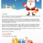 Free Letters From Santa | Santa Letters To Print At Home In Letter From Santa Template Word