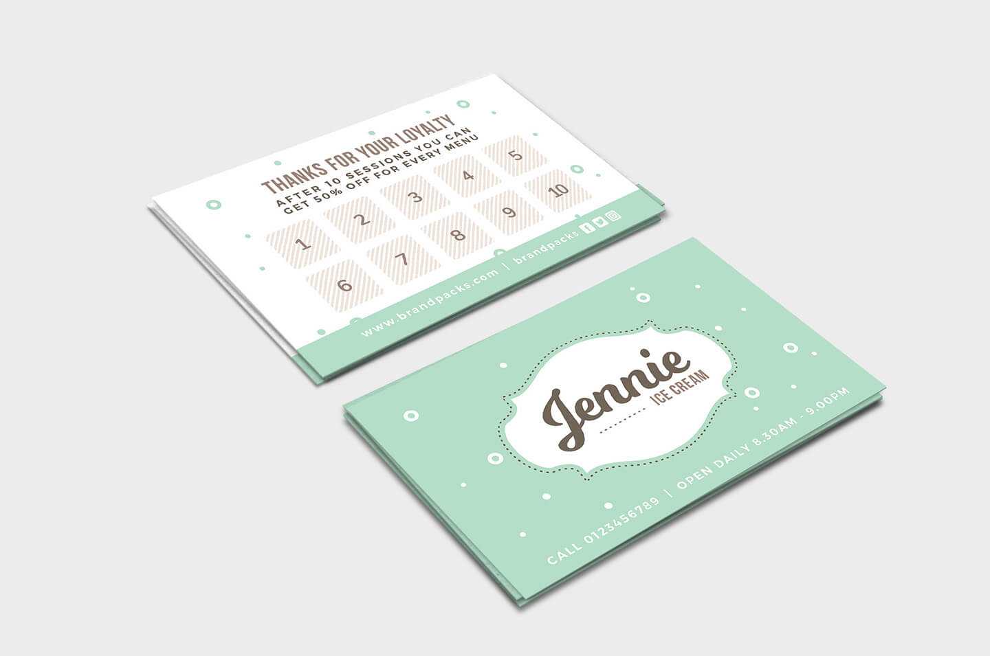 Free Loyalty Card Templates – Psd, Ai & Vector – Brandpacks Inside Customer Loyalty Card Template Free