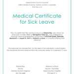 Free Medical Certificate For Sick Leave | Medical | Leave Intended For Fake Medical Certificate Template Download