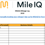 Free Mileage Log Template For Taxes, Track Business Miles With Regard To Mileage Report Template