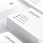 Free Minimal Elegant Business Card Template (Psd) In Psd Name Card Template