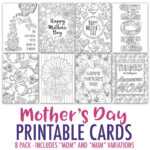 Free Mother's Day Card | Printable Template – Sarah Renae In Mothers Day Card Templates