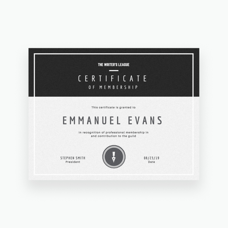 Iq Certificate Template