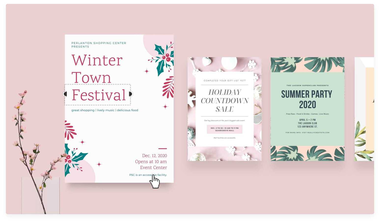 Free Online Flyer Maker: Design Custom Flyers With Canva For Online Free Brochure Design Templates