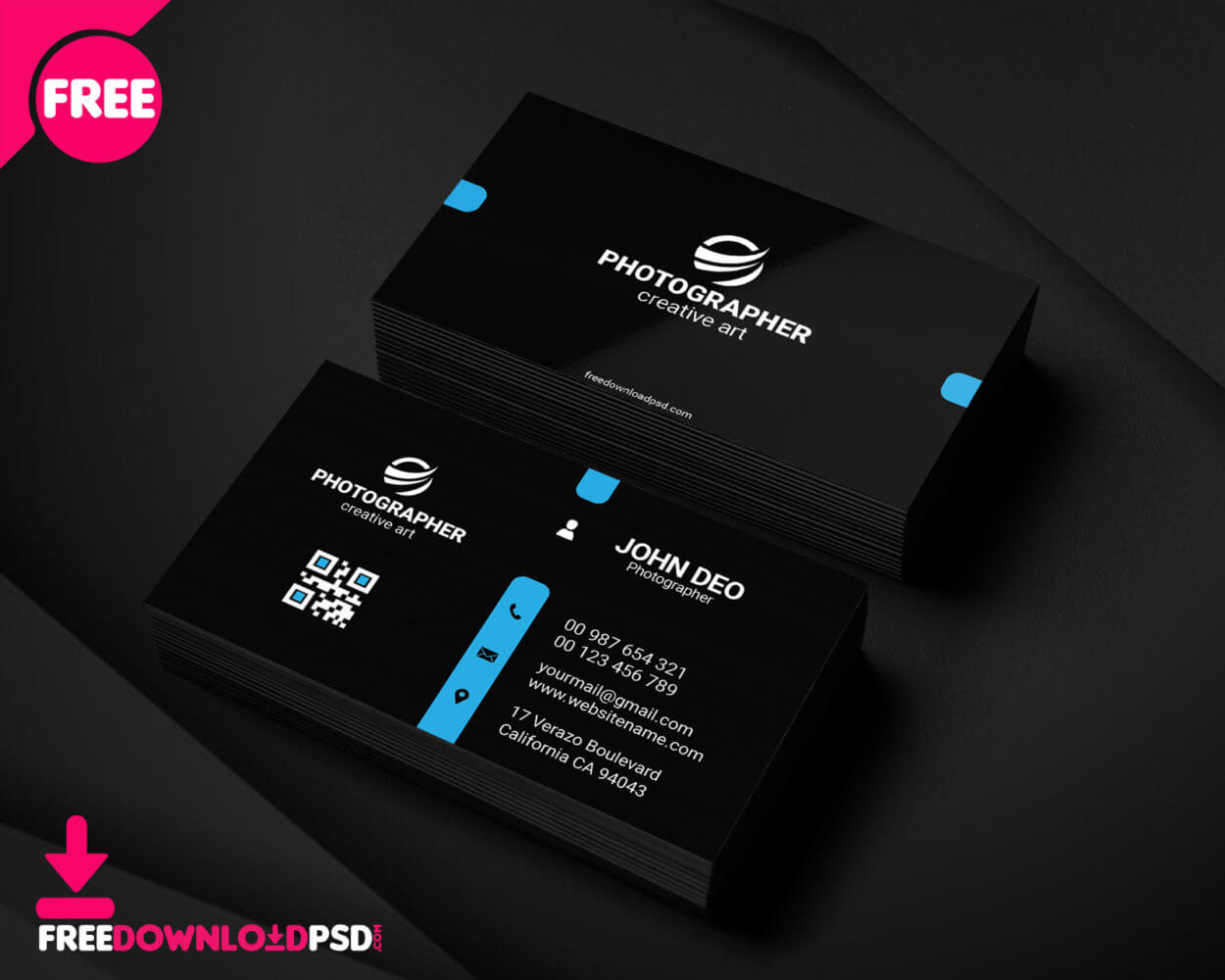 Free Personal Business Card Template | Freedownloadpsd Intended For Free Personal Business Card Templates