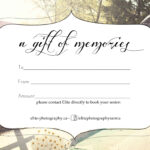 Free Photography Gift Certificate For Tattoo Gift Certificate Template