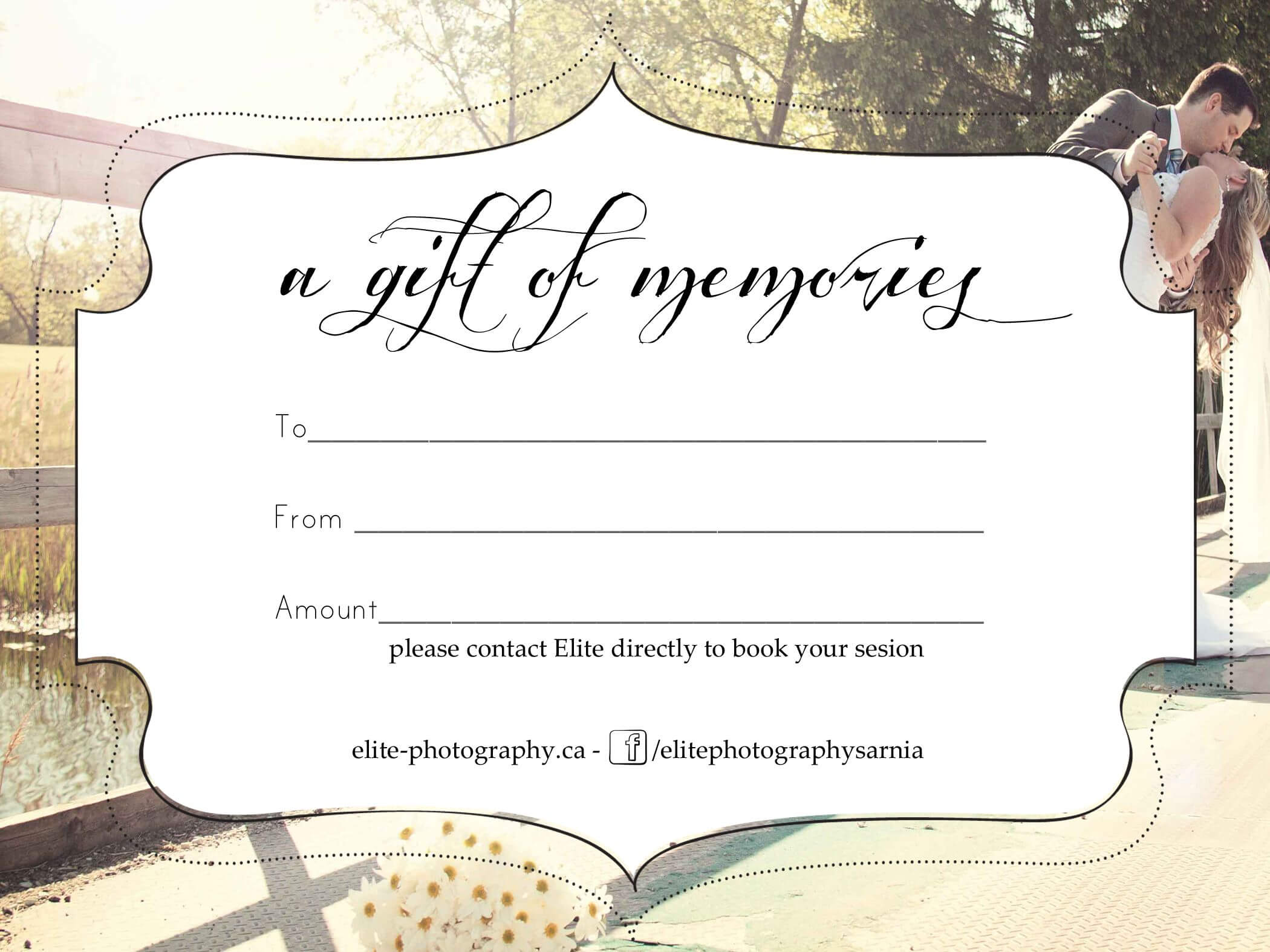 Free Photography Gift Certificate For Tattoo Gift Certificate Template
