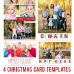Free Photoshop Holiday Card Templates From Mom And Camera Intended For Free Christmas Card Templates For Photographers