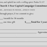 Free Pledge Card Template | Wesleykimlerstudio In Pledge Card Template For Church