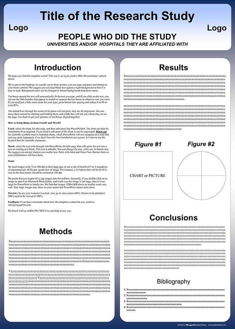 Free Powerpoint Scientific Research Poster Templates For With Powerpoint Poster Template A0